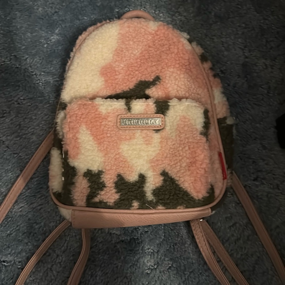 Mini pink camo backpack